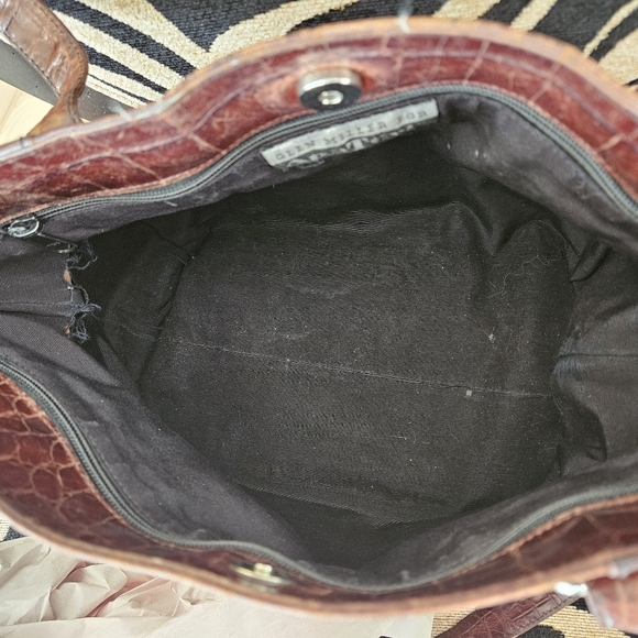 Leather tote with silver buckles - Picture 5 of 13